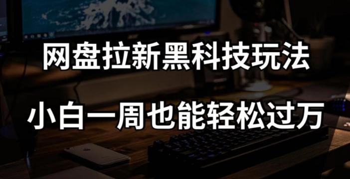 网盘拉新黑科技玩法，小白一周也能轻松过万【全套视频教程+黑科技】【揭秘】-金腾科技