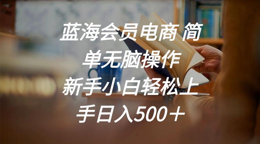 蓝海会员电商 简单无脑操作 新手小白轻松上手日入500＋-金腾科技