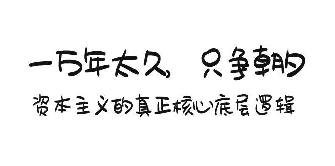 某付费文章《一万年太久，只争朝夕：资本主义的真正核心底层逻辑》-金腾科技