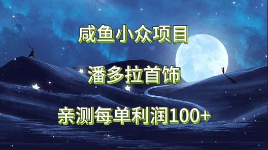 咸鱼小众项目，潘多拉首饰，亲测每单利润100+-金腾科技