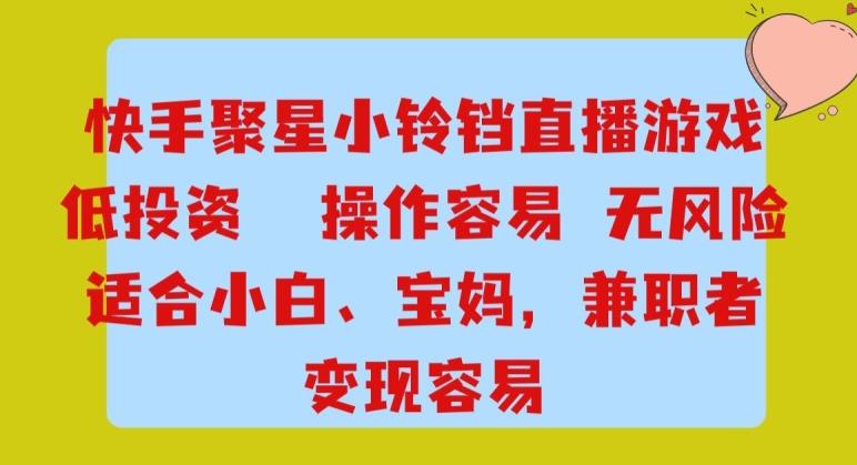 快手小铃铛游戏项目，低投入零风险，操作简单变现快-金腾科技