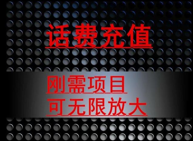 最新蓝海项目，刚需赛道，95折充话费月入5位数-金腾科技