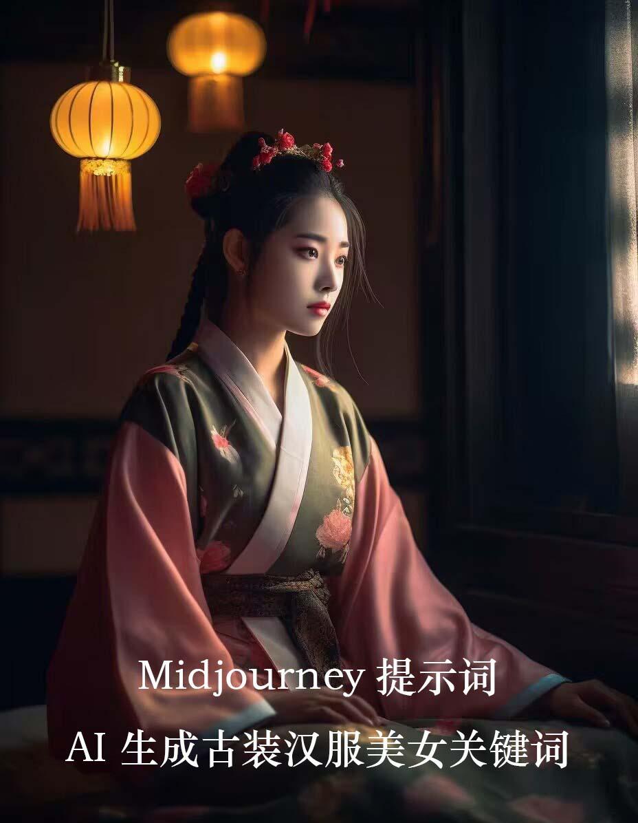Midjourney关键词-AI生成中国风古装汉服美女人像提示关键词-金腾科技