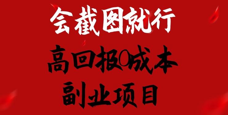 会截图就行，高回报0成本副业项目，卖离婚模板一天1.5k+【揭秘】-金腾科技
