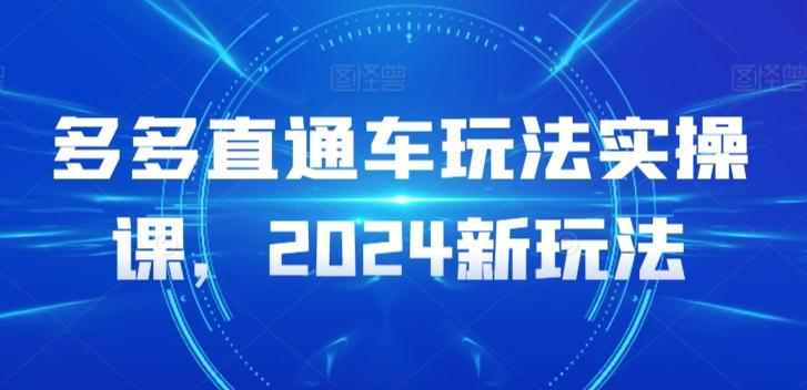 多多直通车玩法实操课，2024新玩法-金腾科技