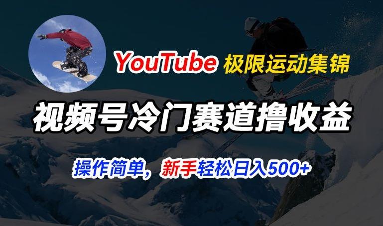 视频号冷门赛道撸收益，YouTube搬运极限运动集锦，暴力起号，操作简单流量高，轻松日入5张【揭秘】-金腾科技