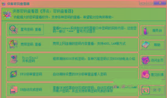 侠客星号密码查看器 v4.93 免费版-金腾科技