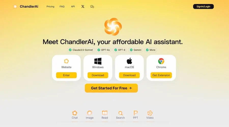 ChandlerAi｜综合性人工智能助手平台 提供多种AI服务-金腾科技