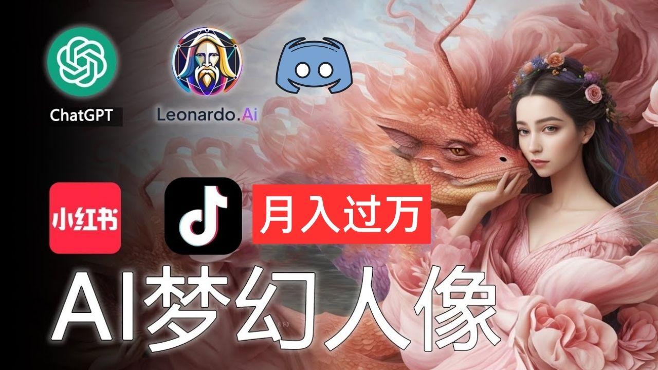 AI摄影梦幻人像：零基础也能月入过万的秘密-金腾科技