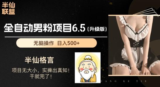 男粉项目6.5升级版，全自动男粉项目，日收入1K+【揭秘】-金腾科技
