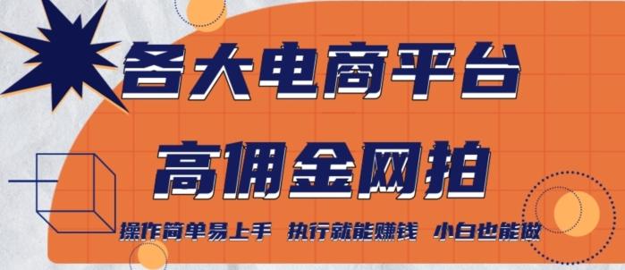 各大电商平台高佣金网拍，操作简单易上手，执行就能赚钱，小白也能做-金腾科技