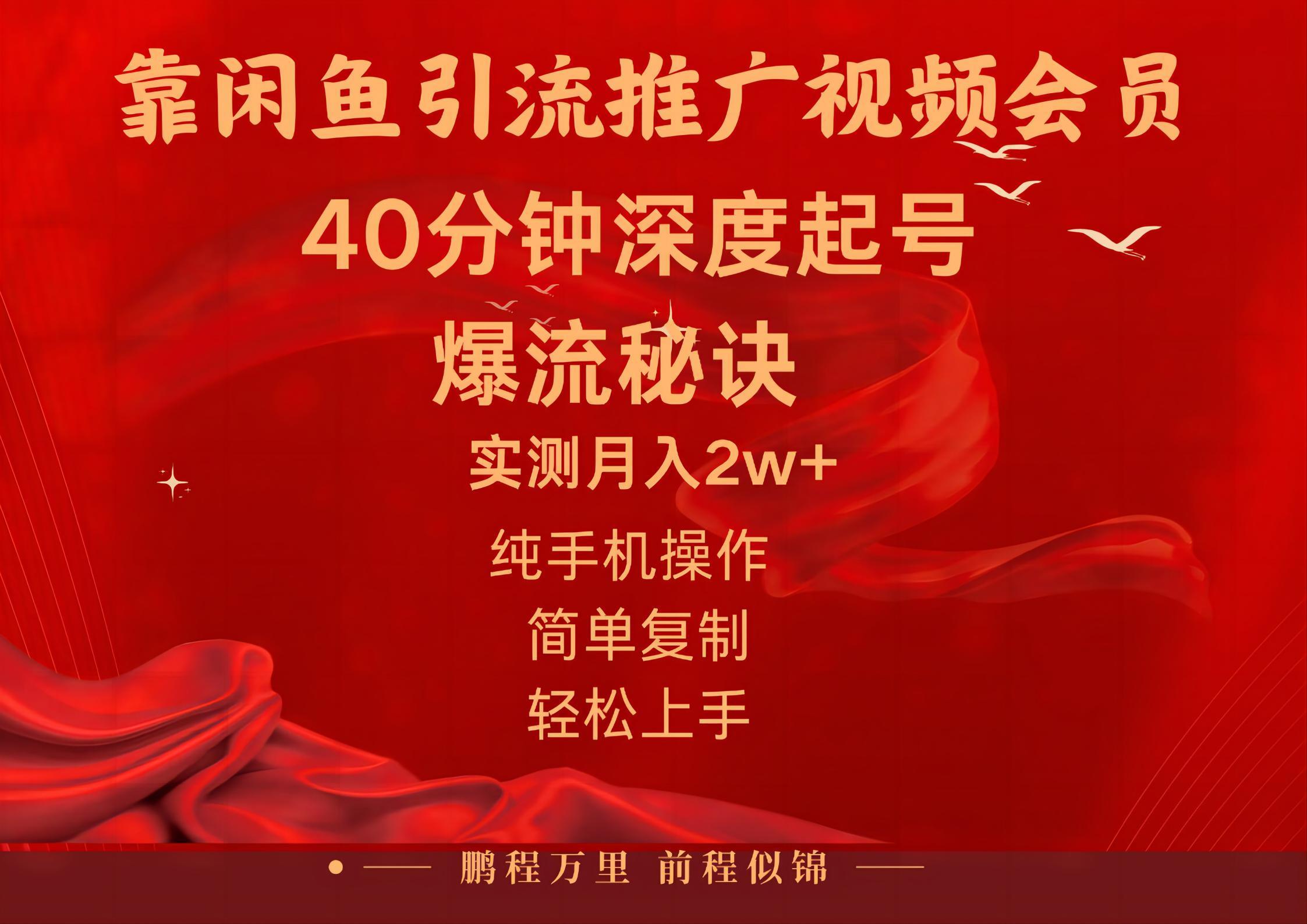 闲鱼暴力引流推广视频会员，能做到日入2W+，操作简单-金腾科技