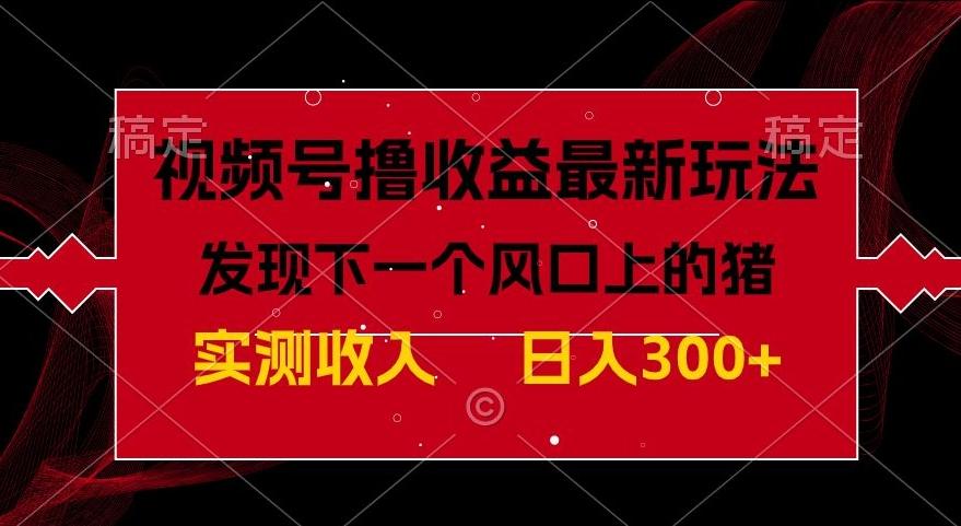 视频号分成计划最新玩法，单条作品几分钟制作完成,日入300+，过年前最后的冲刺-金腾科技